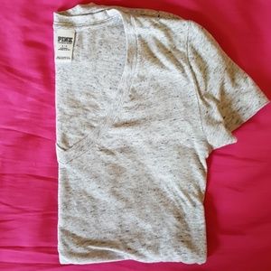 Victoria's Secret Pink V Neck Tee Shirt